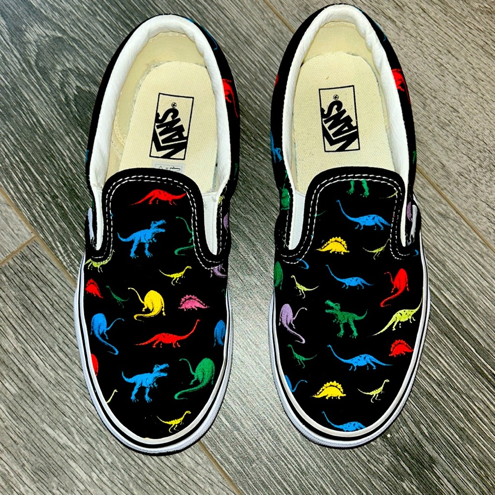 VANS youth dinosaur print